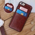 Wholesale iPhone SE (2020) / 8 / 7 Leather Style Credit Card Case (Brown)